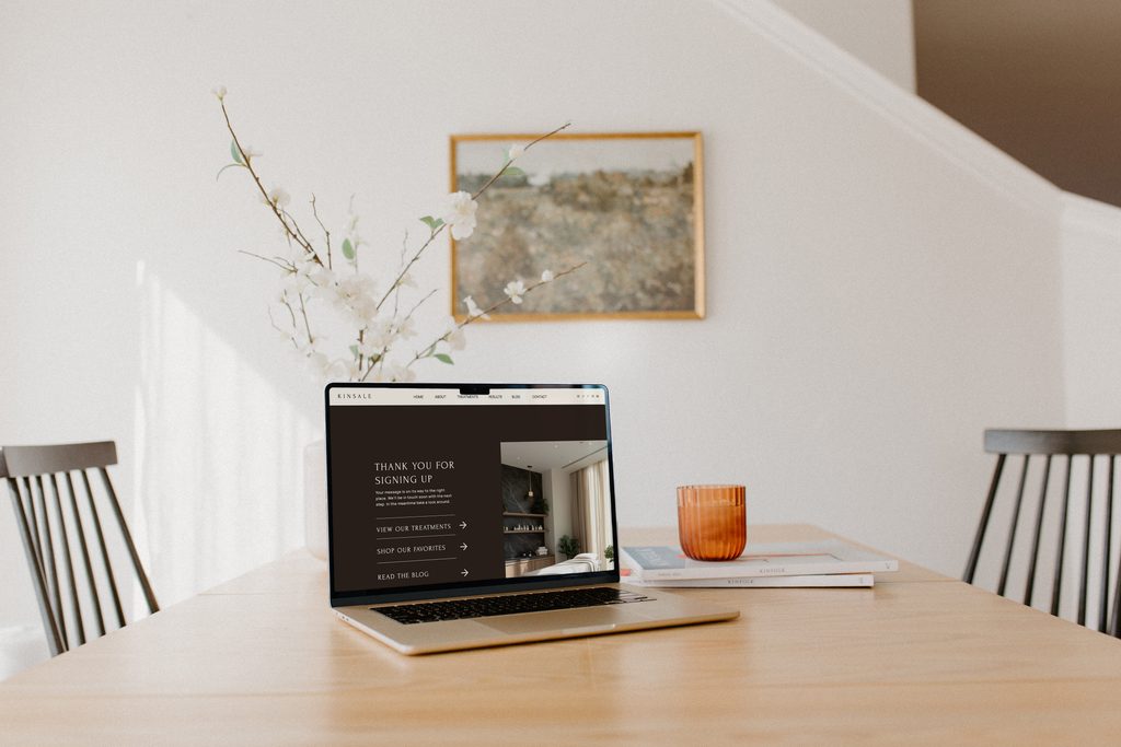 What to put on a thank you page for a service-based business website
